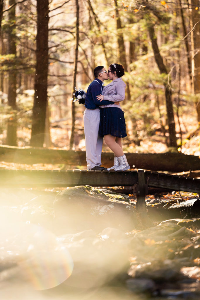 Elopement in The Berkshires at Pleasant Valley in Lenox, MA